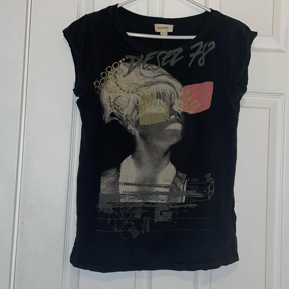 Y2K Diesel women’s tee abstract